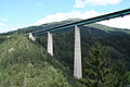 Europabrücke der Brenner Autobahn, in den 1960er Jahren höchste Brücke Europas