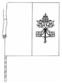 Flagge des Vatikanstaats, 1929–2001