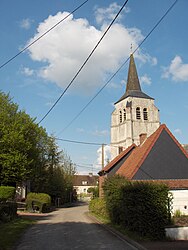 The tower of the church of Fosseux