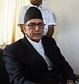 Former PM Girija Prasad Koirala wearing Bhadgaunle topi