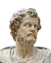 a photograph of a white marble head depicting Hannibal