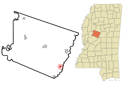 Location of Goodman, Mississippi