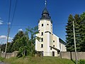 Evangelische Pfarrkirche mit Kirchhof, Einfriedungsmauer und Torpfeiler