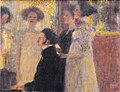Klimt: Schubert am Klavier, Entwurf für das Supraportenbild im Palais Dumba (um 1896)