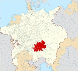Duchy of Bavaria within the Holy Roman Empire, 1618.