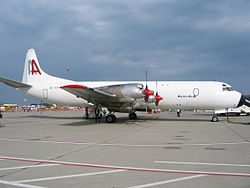 Lockheed L-188 Electra der Amerer Air