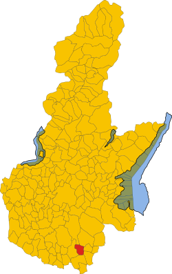 Location of Isorella in the province of Brescia, Lombardy