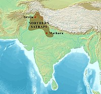 The Northern Satraps ruled in northern India until their replacement by the Kushans circa 150 AD