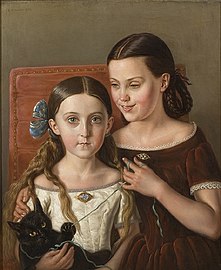 Sigrid and Anna Mazer (his nieces)