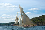 The sailing yacht Moonbeam pictured during the fêtes maritimes de Brest 2008