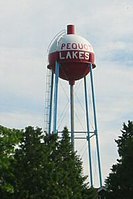 Paul Bunyan's Bobber Water Tower in Pequot Lakes, Minnesota