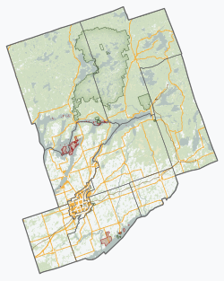 Asphodel–Norwood is located in Peterborough County