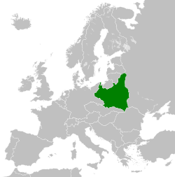 Location of the Republic of Poland in Europe