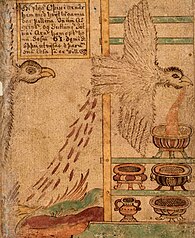 Eagle-odin vomits the Mead of Poetry into vats, but excretes some behind to distract eagle-Suttungr (Illustration from SÁM 66)