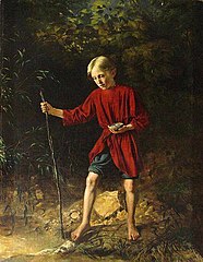 Boy with Bird's Nest (1856)