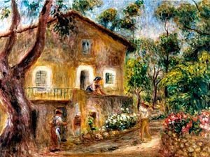 La casa de Collettes en Cagnes, 1912, by Pierre-Auguste Renoir
