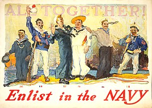 Naval recruitment poster (1917)