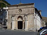 The main church of Our Lady of Graces (Santa Maria delle Grazie) in central Cocullo.