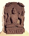 Seated Bodhisattva, inscribed "Year 32" of Kanishka (159 CE), Mathura.[1]