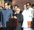 The Finance Minister with the budget briefcase, 2011