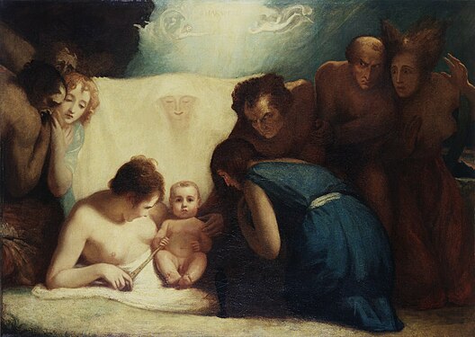 The infant Shakespeare attended by Nature and the Passions, (1791–1792)