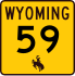 Wyoming route marker
