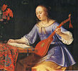 Woman with a cittern, 1677