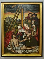 Anonymous, school of Lucas Cranach the Elder, Mourning the dead Christ