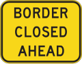 (QLD-TC2341) Border Closed Ahead (2020-2022) (used in Queensland)