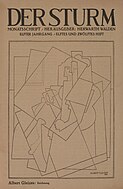 Albert Gleizes, untitled, drawing (zeichnung), published in the cover of Der Sturm, 5 June 1920
