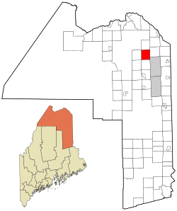 Location of New Sweden, Maine