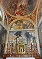 Fresken von Lorenzo Lotto in der linken Seitenkapelle