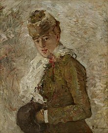 Berthe Morisot, Winter (Woman with a Muff), 1880