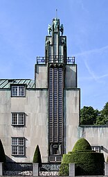 Secessionist façade of the Stoclet Palace in Brussels, by Josef Hoffmann (1905–1911)[231]