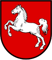 Wappen von Niedersachsen (siehe Sachsen- oder Westfalenross)