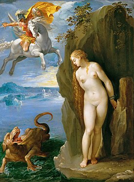 Perseus and Andromeda by Giuseppe Cesari, 1602.