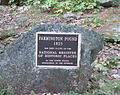 Historic marker at the Farmington Town Pound site.