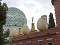 Image 9The Dalí Theatre and Museum, commemorating Salvador Dalí in his home town of Figueres, Catalonia, has a geodesic dome and is decorated with giant eggs.