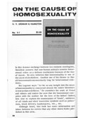 On the Cause of Homosexuality, one of the non-fictional works offered by Guild Book Service, a sociological treatise on homosexuality.