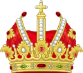 Holy Roman Empire Modern design (with an arch and mitre) Often considered as the generic design of the imperial crowns