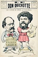 Jules Massenet and Jean Richepin (the latter as Apollo Citharoedus), authors of Le mage, premiered at the Opéra-Comique in Paris on 16 March 1891