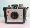 A Kodak Brownie Holiday Flash box camera