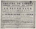 1797 notice of an opera by Méhul, Paris 1797.