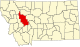 State map highlighting Lewis and Clark County