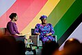Ngozi Okonjo-Iweala, and former Managing Director of the World Bank, speaking at the UK-Africa Investment Summit in London