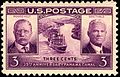 Roosevelt and Goethals on US stamp, 1939