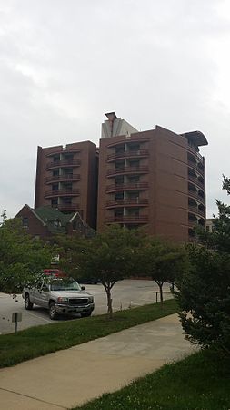 West facing view of Park Place Tower