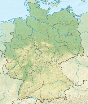 Map showing the location of Western Pomerania Lagoon Area National Park