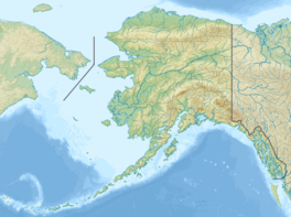 Map showing the location of Columbia Glacier