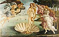 Image 21Sandro Botticelli, The Birth of Venus (c. 1486). Tempera on canvas. 172.5 cm × 278.9 cm (67.9 in × 109.6 in). Uffizi, Florence. (from Culture of Italy)